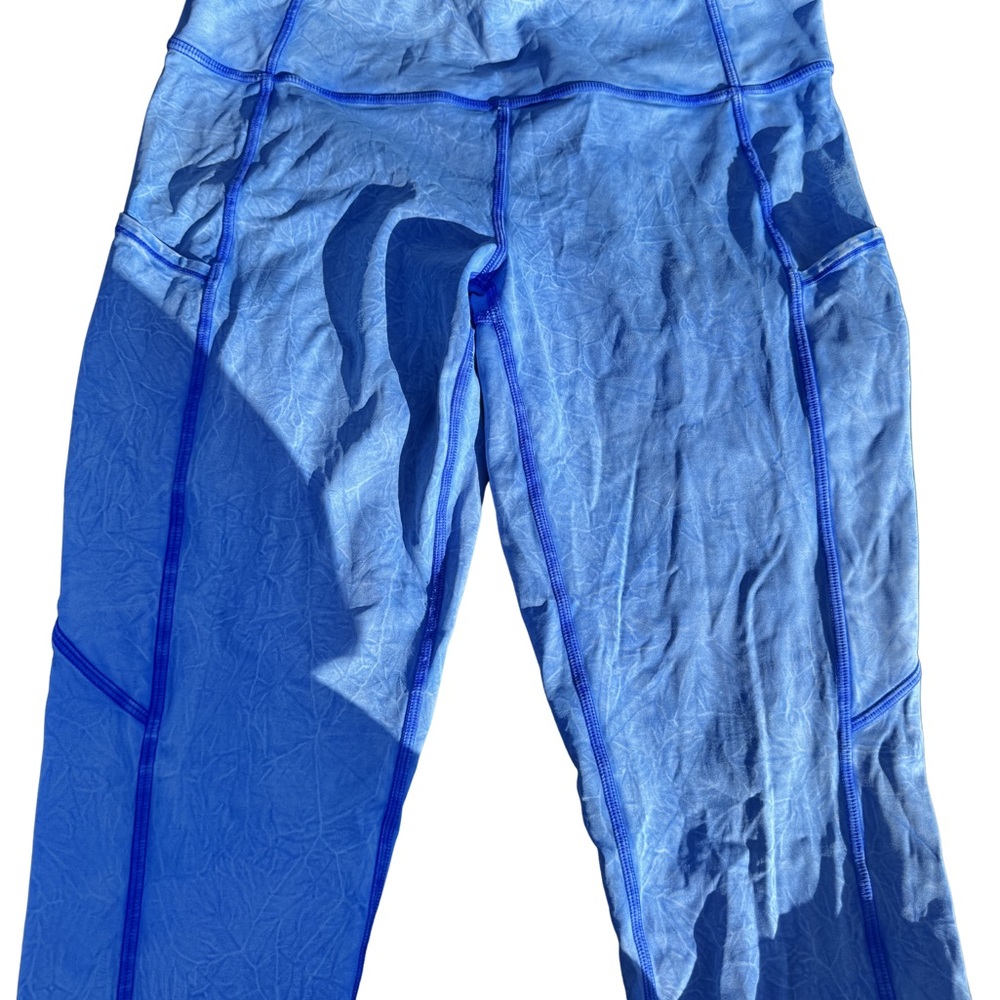 Lululemon Blue Athletic Capris Leggings